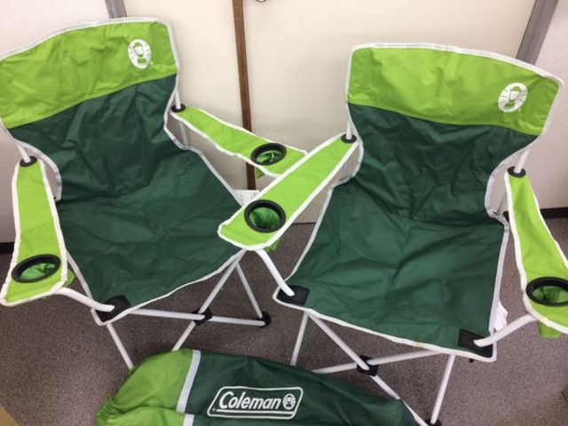 Coleman 折りたたみチェア 緑 2脚セット アウトドア Coleman 折りたたみチェア 緑 2脚セット
