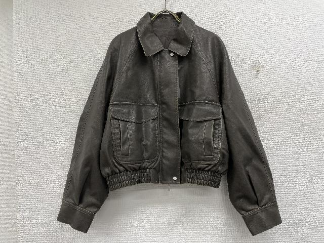 10llllllllll VINTAGE LEATHER BLOUSON