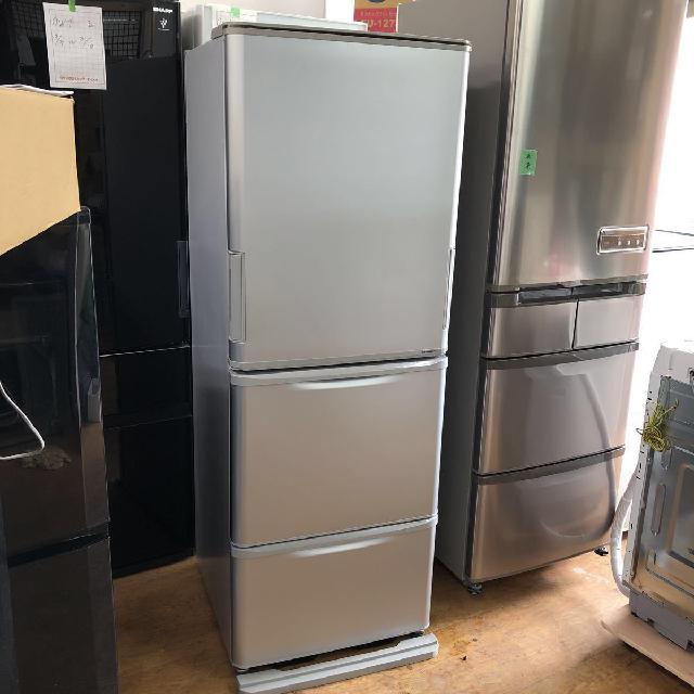 SHARPどっちもドア冷凍冷蔵庫350L容量 - 冷蔵庫