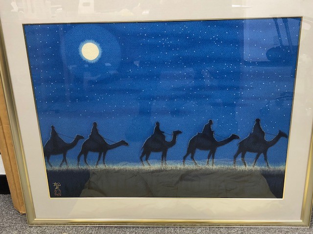 平山郁夫原画 『月明』 友禅アーツ　