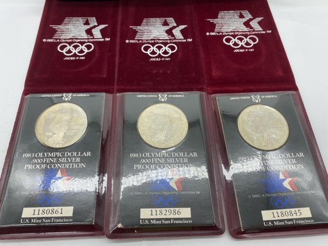 ロサンゼルスオリンピック　1983年　記念銀貨　硬貨　メダル