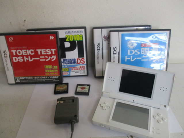 任天堂/Nintendo/DS Lite本体/ホワイト/ソフト6点セット