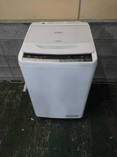 BW-V80A/日立/HITACHI/ビートウォッシュ/全自動洗濯機/8kg/ホワイト