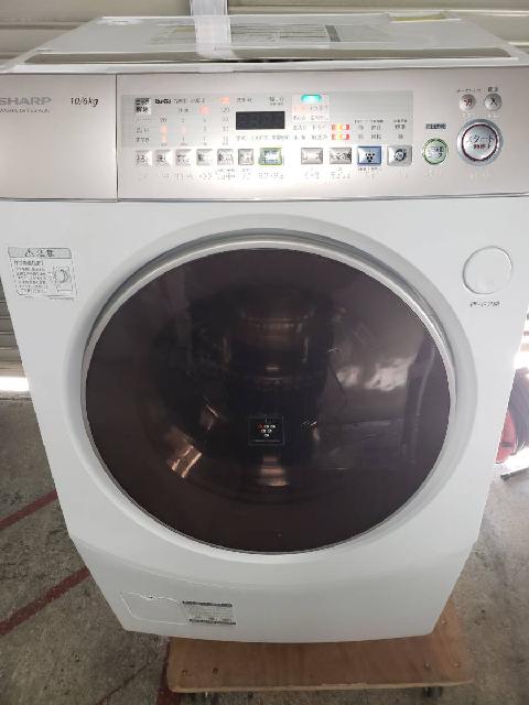 シャープ　ドラム 洗濯機　白