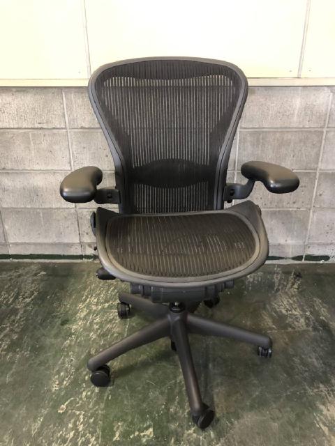 ハーマンミラー/Herman Miller/アーロンチェア/ポスチャーフィット/アーム可動/ブラック