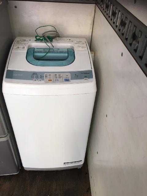 日立　洗濯機　ホワイト