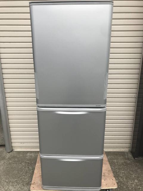 SJ-W351D-S/シャープ/SHARP/冷蔵庫/350L/どっちもドア/3ドア/シルバー