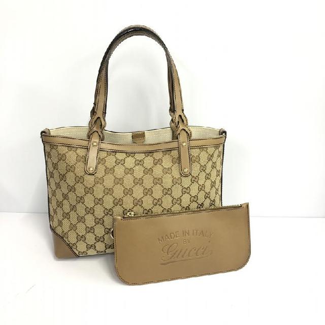 GUCCI グッチ トートバッグ ベージュ GGキャンバス