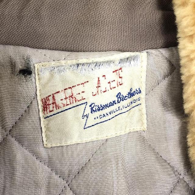 50s～ Rissman Brothers WEATHERCREST ギャバジンブルゾン ブラウン