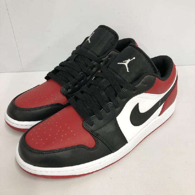 NIKE ナイキ 553558-612 AIR JORDAN 1 LOW 28cm 白 赤 黒 （ 靴