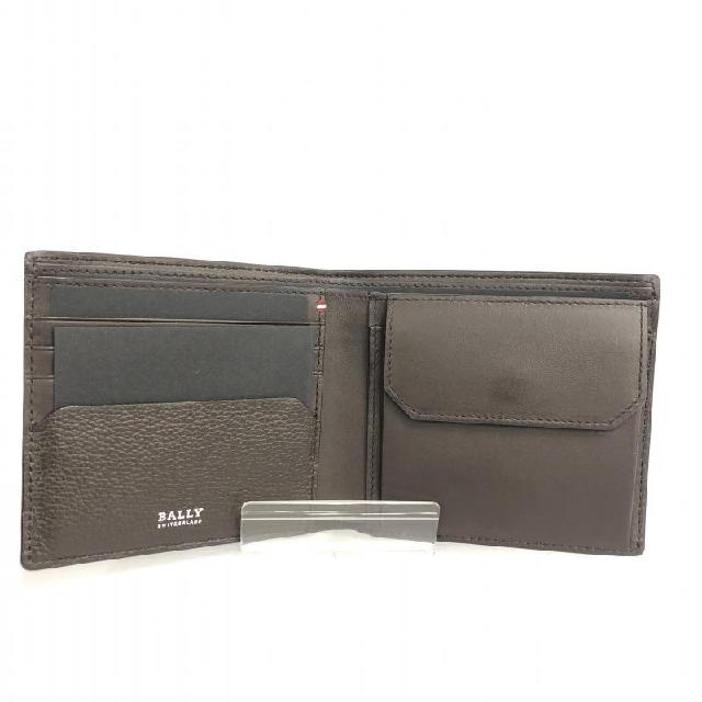 BALLY バリー 二つ折り財布 ダークブラウン レザー