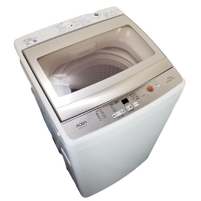 アクア　洗濯機　白