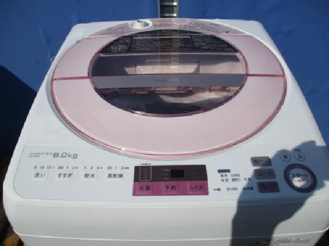 ES-GV8A-P/シャープ/SHARP/全自動洗濯機/8.0kg/ピンク