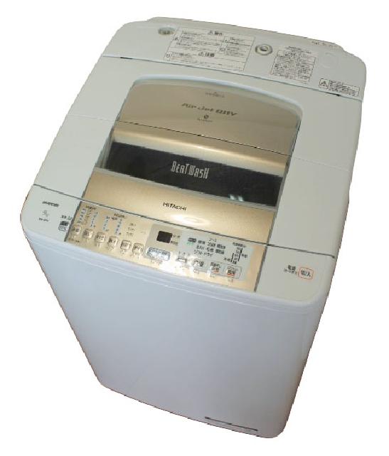 日立　洗濯機　白