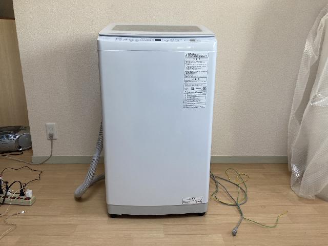 未使用 AQUA アクア 全自動洗濯機 縦型 7kg ホワイト Cサイズ AQW-V7P 2024年