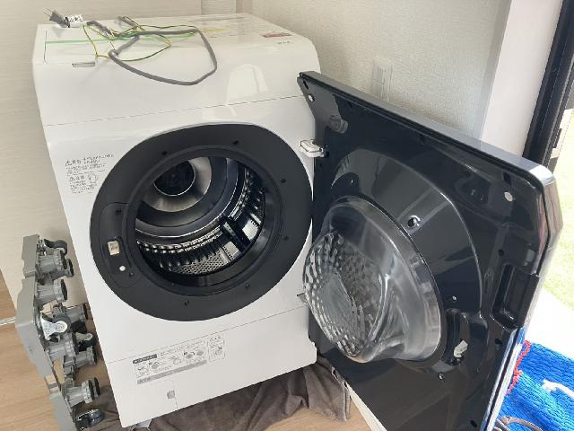 SHARP ES-W114-SR ドラム式 洗濯乾燥機 右開き 2021年製 家電 シャープ