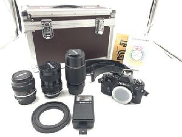 ニコン FG ブラックボディ 一眼レフ フイルムカメラ 現状品 35-80mm 75-15