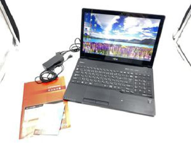富士通 FMV LIFEBOOK AH77/U FMVA77UB シャイニーブラック 15.6 型 