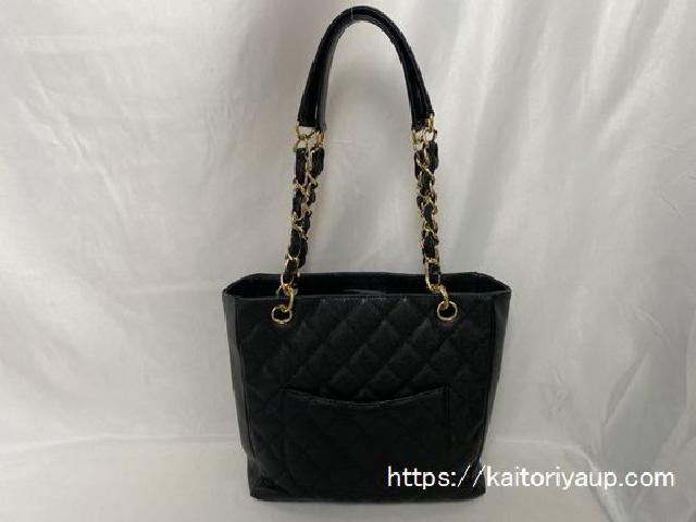 シャネル買取[CHANEL]マトラッセ キャビア トートバッグ