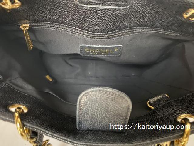 シャネル買取[CHANEL]マトラッセ キャビア トートバッグ