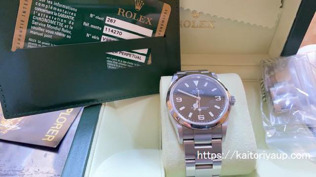 [ROLEX]ロレックス買取(2022/5)Ref.114270 エクスプローラーⅠV番