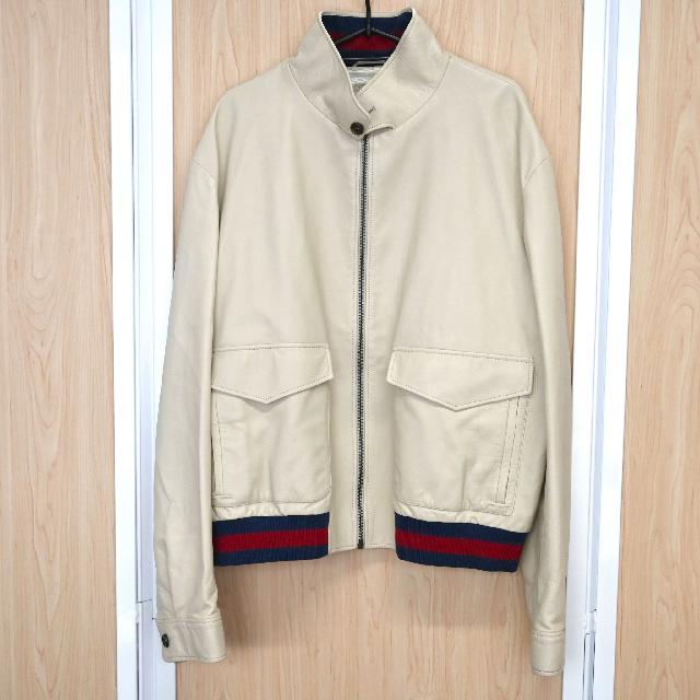 GUCCI レザー ボンバージャケット ライダース 694614 （ グッチ）の