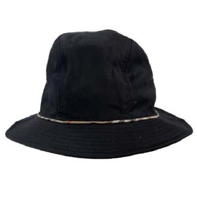 バーバリー ノバチェック コットン ブラック ゴルフ 帽子