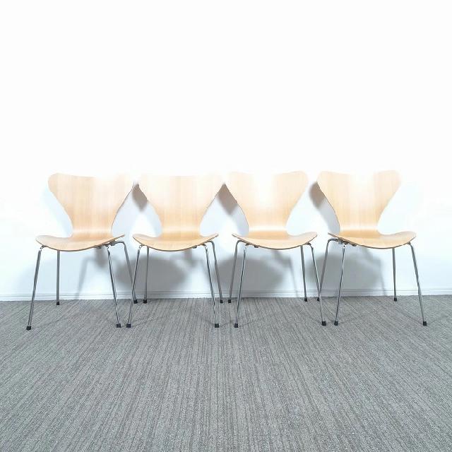 FRITZ HANSEN フリッツハンセン SEVEN セブンチェア ナチュラルビーチ 4脚セット