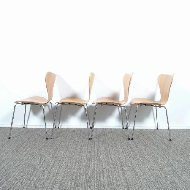 FRITZ HANSEN フリッツハンセン SEVEN セブンチェア ナチュラルビーチ 4脚セット