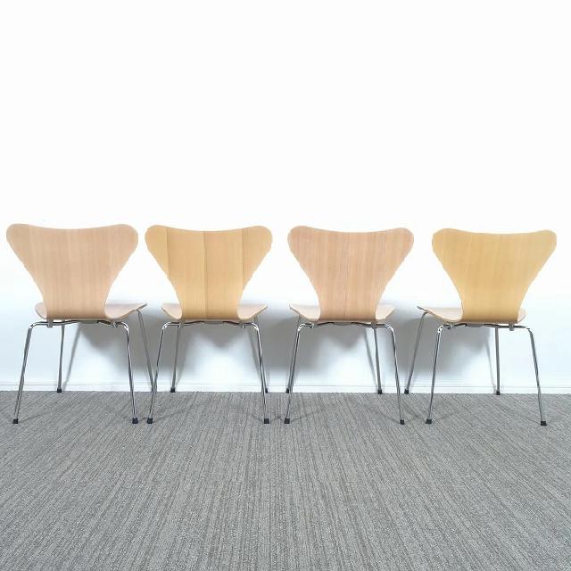 FRITZ HANSEN フリッツハンセン SEVEN セブンチェア ナチュラルビーチ 4脚セット