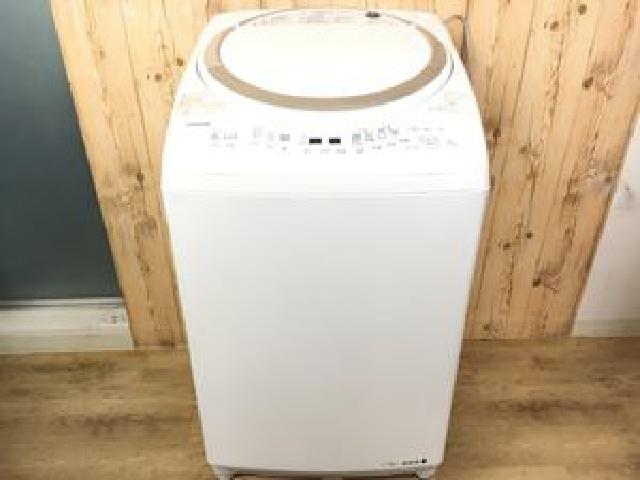 東芝 TOSHIBA タテ型洗濯乾燥機 グランホワイト AW-8V5(W) 洗濯機