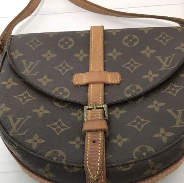 【ベタつき】【ワケあり】LOUISVUITTONシャンティショルダーバッグ モノグラムキャンバス