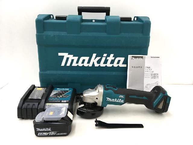 マキタ GA404DRT 充電式ディスクグラインダー 18V 5.1Ah バッテリー 充電器 ケース