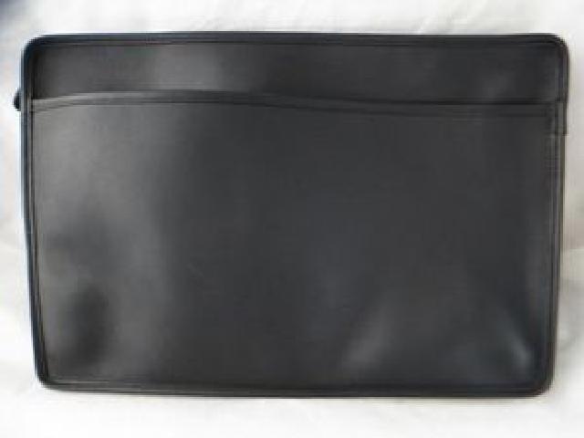COACH コーチ レザー ドキュメント 鞄 バッグ タグ付き 黒 ブラック F5D 522