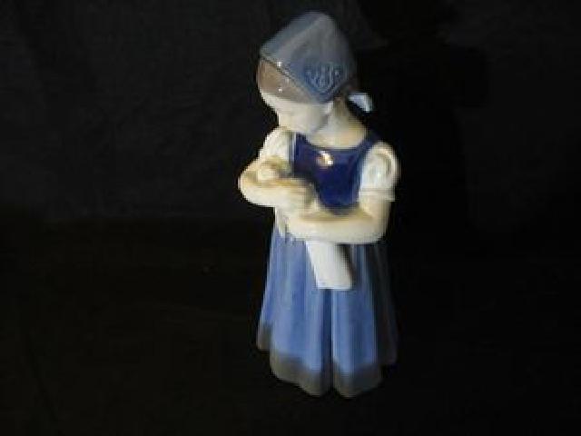B&amp;G コペンハーゲン フィギリン 陶器人形 赤ん坊 女性 置物