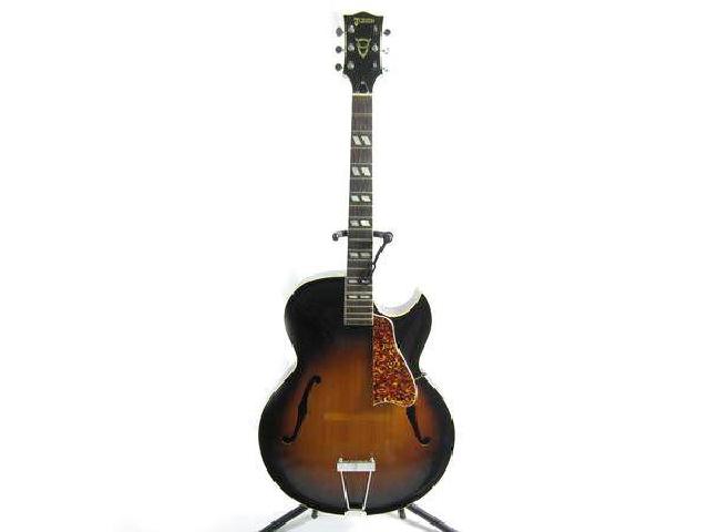 JUMBO ジャンボ セミアコースティックギター ブラウン 木目系 guitar 楽器