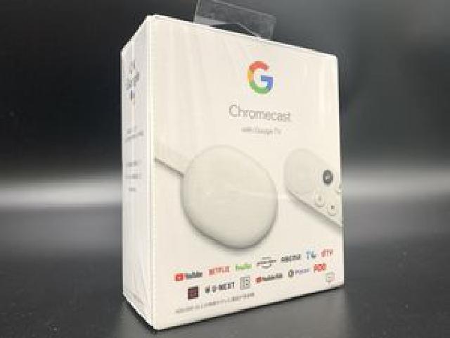 中古 箱なし Chromecast with Google TV 4K スノー Google 4K