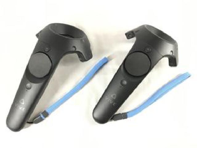 Vive VR コントローラー HTC 2PR7100 ストラップ付き 2つ セット ジャンク