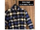 Heutage フランネルシャツ チェック USA Mサイズ ブルー 古着の詳細ページを開く