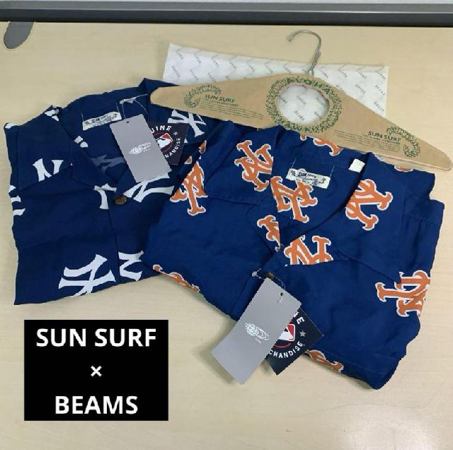 新品未使用 SUN SURF BEAMS アロハシャツ 2枚＋ハンガーセット素材レーヨン