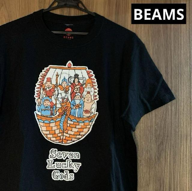 BEAMS ビームス Tシャツ 七福神 ブラック タグ付き