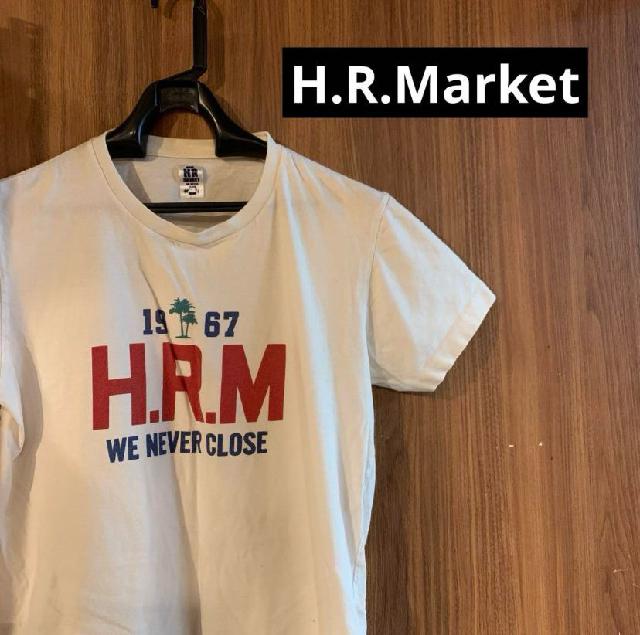 ハリウッドランチマーケット H.R.Market ロゴTシャツ Mサイズ 白