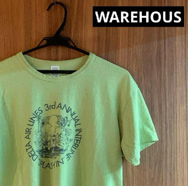 WAREHOUS ウエアハウス Tシャツ 黄緑 ライトグリーン