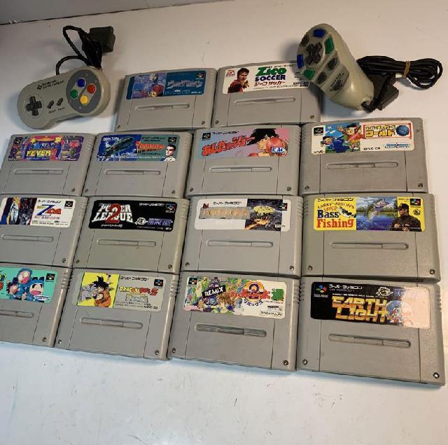 スーファミカセット スーパーファミコン用ソフト14点セット ジーコサッカーなど