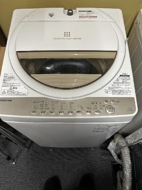 【最安値美品】TOSHIBA 電気洗濯機　6kg 東芝AW-6G8 TOSHIBA AW-6G8 2020年製 6kg☆格安 全自動洗濯機☆ （ 洗濯機