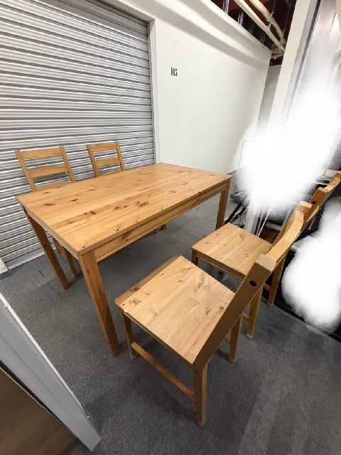 IKEA JOKKMOKK ダイニング5点セット テーブル チェア4脚 パイン材