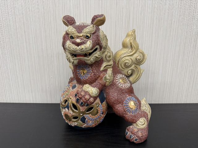 九谷焼 玉乗り獅子 （ 民芸品）の買取価格 （ID:801161）｜おいくら
