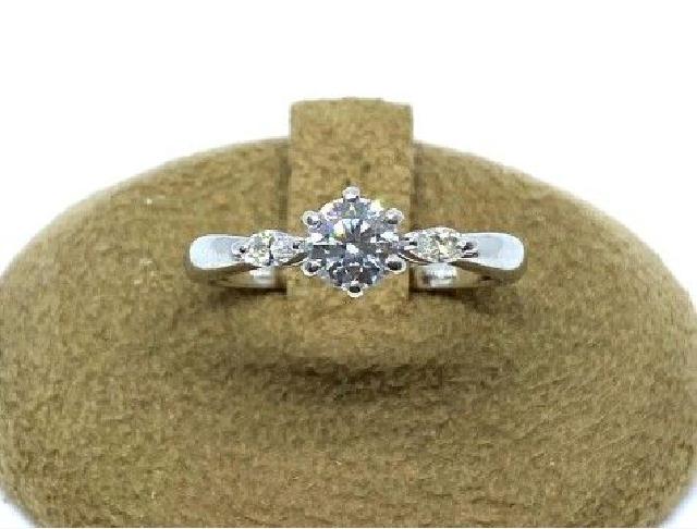 TASAKI Pt1000 ダイヤモンドリング 0.41ct/0.10ct 約3.7g 9.5号