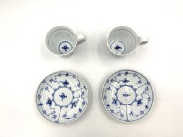 ロイヤルコペンハーゲン ROYAL COPENHAGEN ブルーフルーテッド プレイン カップ