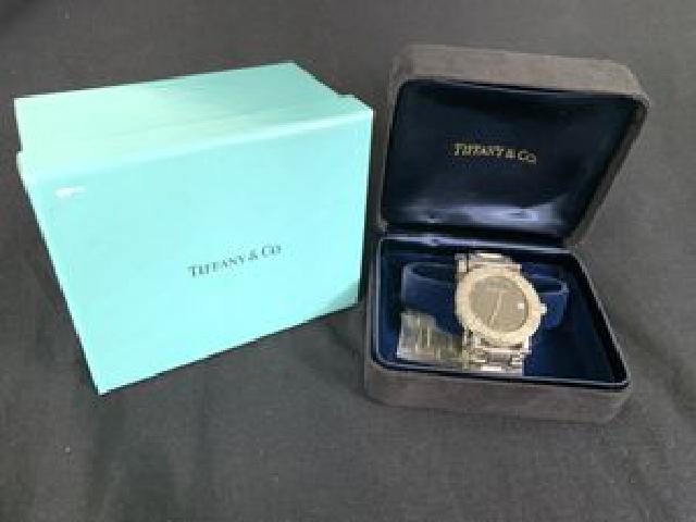 TIFFANY＆Co. / ティファニー アトラス ラウンド デイト クォーツ腕時計